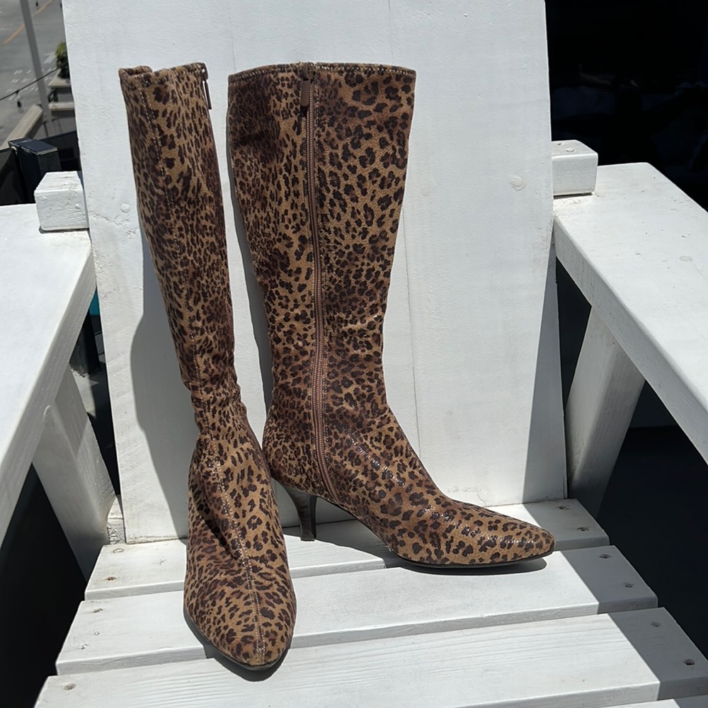 Impo Stretch Leopard Print Boots.